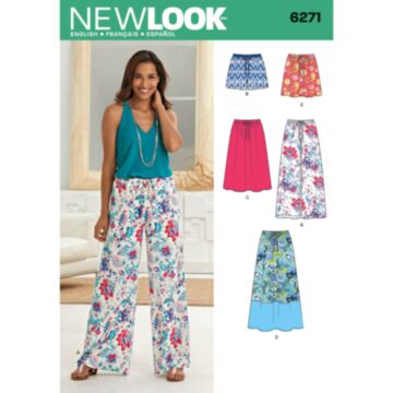 New Look 6271 - Bukse Skjørt Shorts - Dame