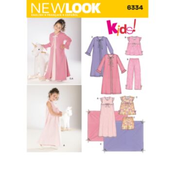 New Look 6334 - Pysjamas - Jente - Teppe