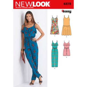 New Look 6373 - Kjole Buksedrakter - Dame