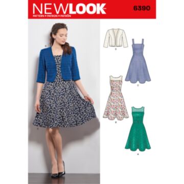 New Look 6390 - Kjole Jakke - Dame