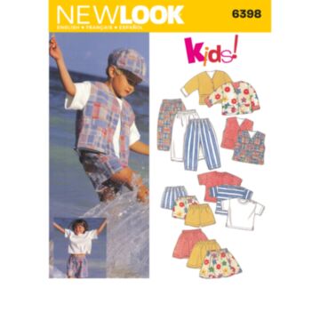 New Look 6398 - Jakke Topp Bukse Skjørt Shorts Vester - Jente Gutt