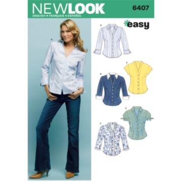 New Look 6407 - Topp Skjorte - Dame