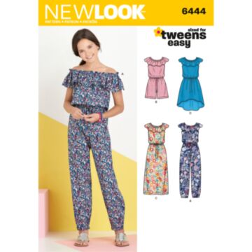 New Look 6444 - Kjole Buksedrakter - Jente
