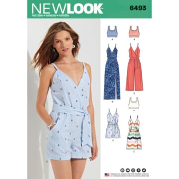 New Look 6493 - Kjole Buksedrakter Topp - Dame
