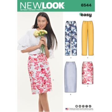 New Look 6544 - Bukse Skjørt - Dame
