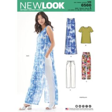 New Look 6566 - Topp Tunika Bukse - Dame