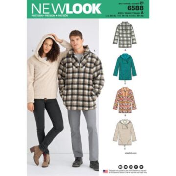 New Look 6588 - Topp Genser - Dame Herre