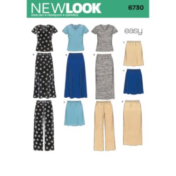New Look 6730 - Topp Bukse Skjørt - Dame