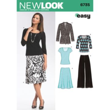 New Look 6735 - Topp Bukse Skjørt - Dame