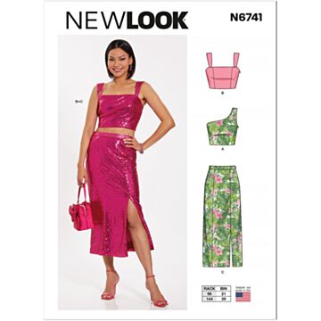 New Look N6741 - Skjørt Topp - Dame