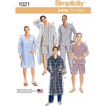 Simplicity 1021 - Topp Skjorte Pysjamas