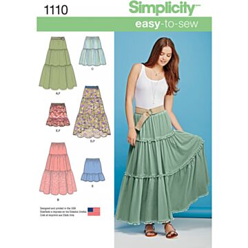 Simplicity 1110 - Skjørt - Dame