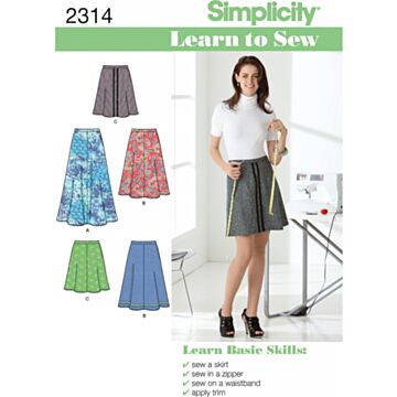 Simplicity 2314 - Skjørt - Dame