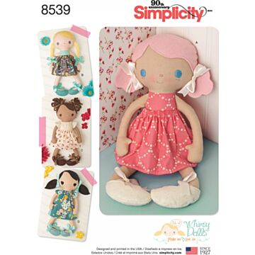 Simplicity 8539 - Dukkeklær Hjemmedekorasjon
