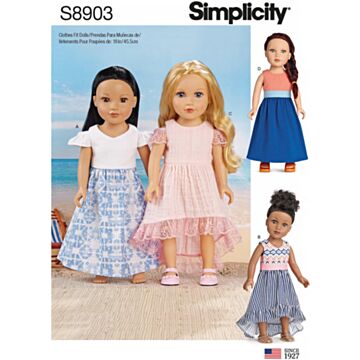Simplicity 8903 - Kjole - Dame - Dukkeklær