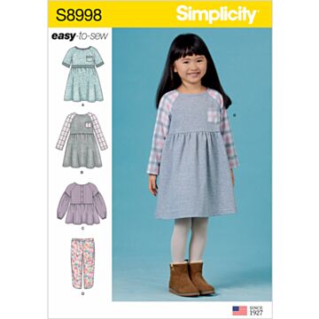 Simplicity 8998 - Kjole Topp Bukse - Jente - Sport
