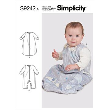 Simplicity 9242 - Buksedrakter - Baby