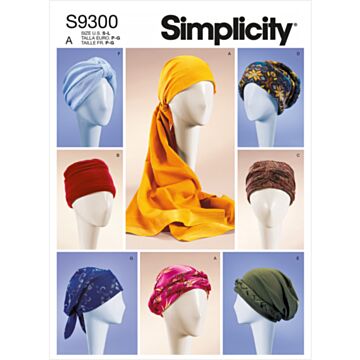 Simplicity 9300 - Dame - Hatt Tilbehør