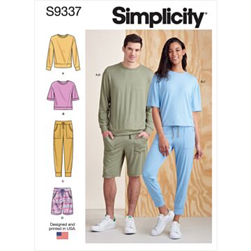 Simplicity 9337 - Pysjamas - Dame Herre