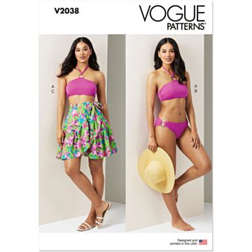 Vogue Patterns 2038 - Kjole Badetøy - Dame - Svømme