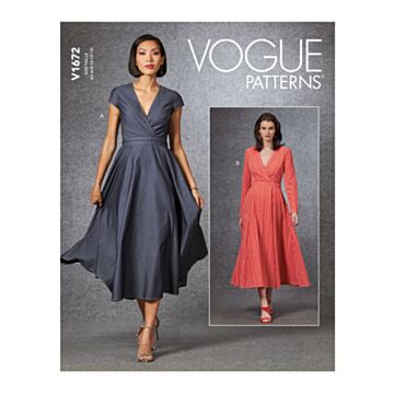 Vogue Patterns 1672 - Kjole - Dame