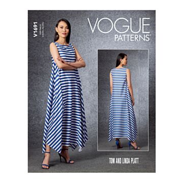 Vogue Patterns 1691 - Kjole - Dame