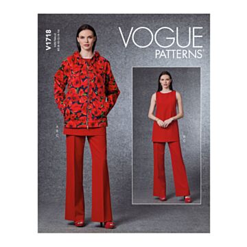 Vogue Patterns 1718 - Jakke Tunika Bukse - Dame