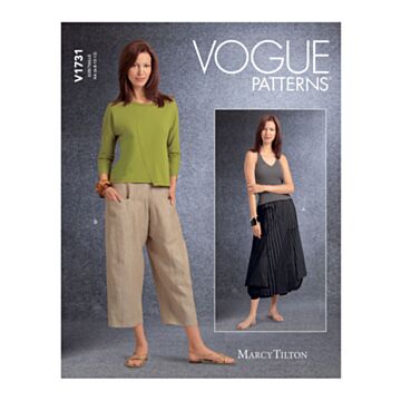 Vogue Patterns 1731 - Bukse Skjørt - Dame