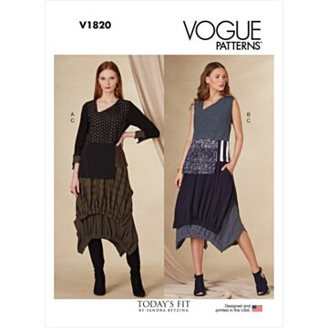 Vogue Patterns 1820 - Topp Skjørt - Dame