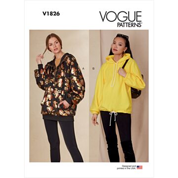Vogue Patterns 1826 - Genser Jakke - Dame