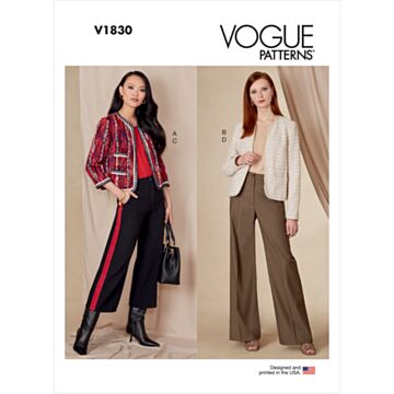 Vogue Patterns 1830 - Jakke Bukse - Dame