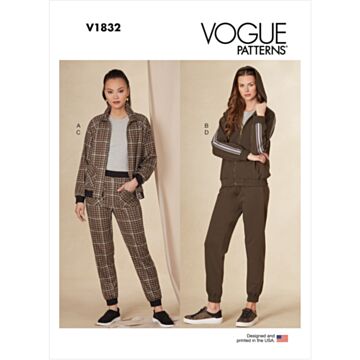 Vogue Patterns 1832 - Jakke Bukse - Dame