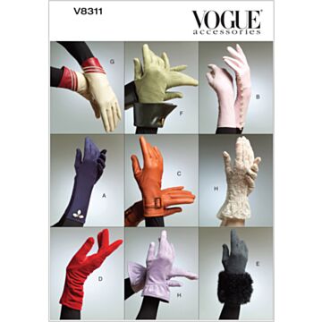 Vogue Patterns 8311 - Hanske Tilbehør