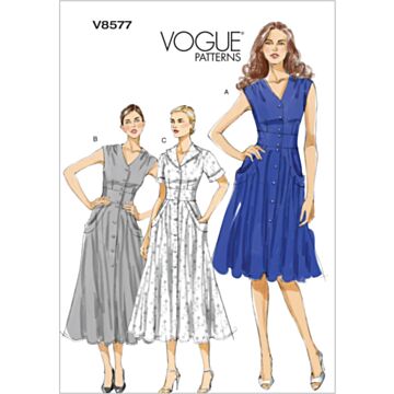 Vogue Patterns 8577 - Kjole - Dame