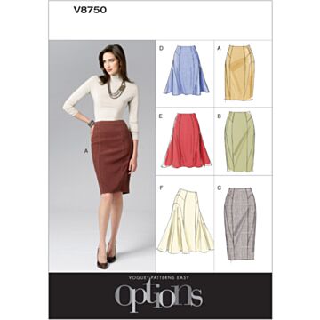 Vogue Patterns 8750 - Skjørt - Dame