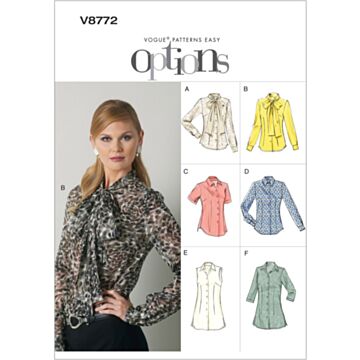 Vogue Patterns 8772 - Bluse - Dame