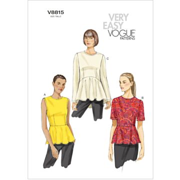 Vogue Patterns 8815 - Topp - Dame