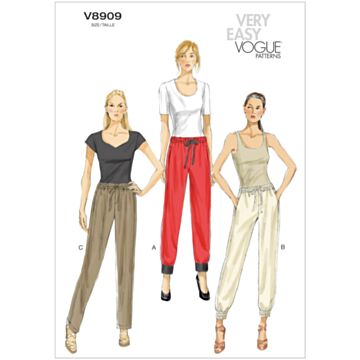 Vogue Patterns 8909 - Bukse - Dame