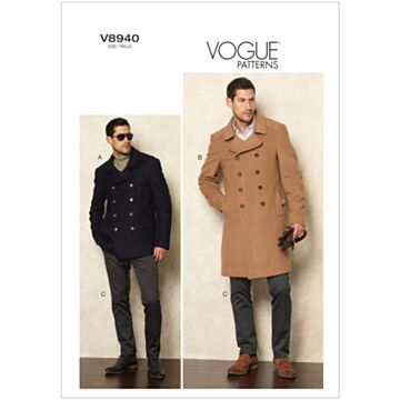 Vogue Patterns 8940 A - Bukse Jakke Frakk - Herre