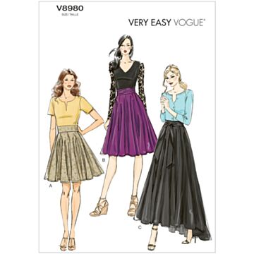 Vogue Patterns 8980 - Skjørt - Dame