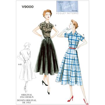 Vogue Patterns 9000 - Kjole - Dame