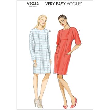 Vogue Patterns 9022 - Kjole - Dame