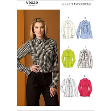 Vogue Patterns 9029 - Bluse Skjorte - Dame