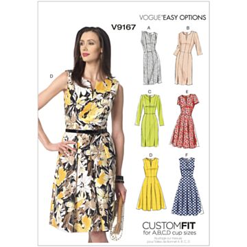 Vogue Patterns 9167 - Kjole - Dame