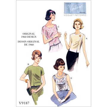 Vogue Patterns 9187 - Topp - Dame
