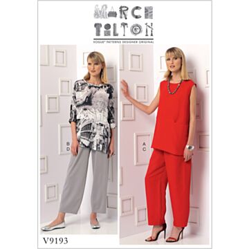 Vogue Patterns 9193 - Tunika Bukse - Dame