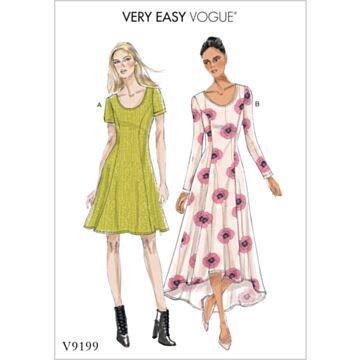 Vogue Patterns 9199 - Kjole - Dame