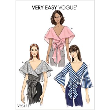 Vogue Patterns 9315 - Topp - Dame