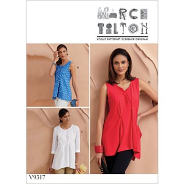 Vogue Patterns 9317 - Topp - Dame - Design: Marcy Tilton