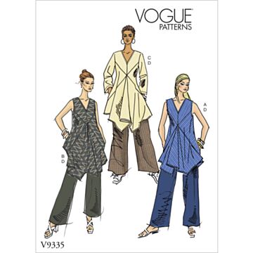 Vogue Patterns 9335 - Tunika Bukse Genser - Dame